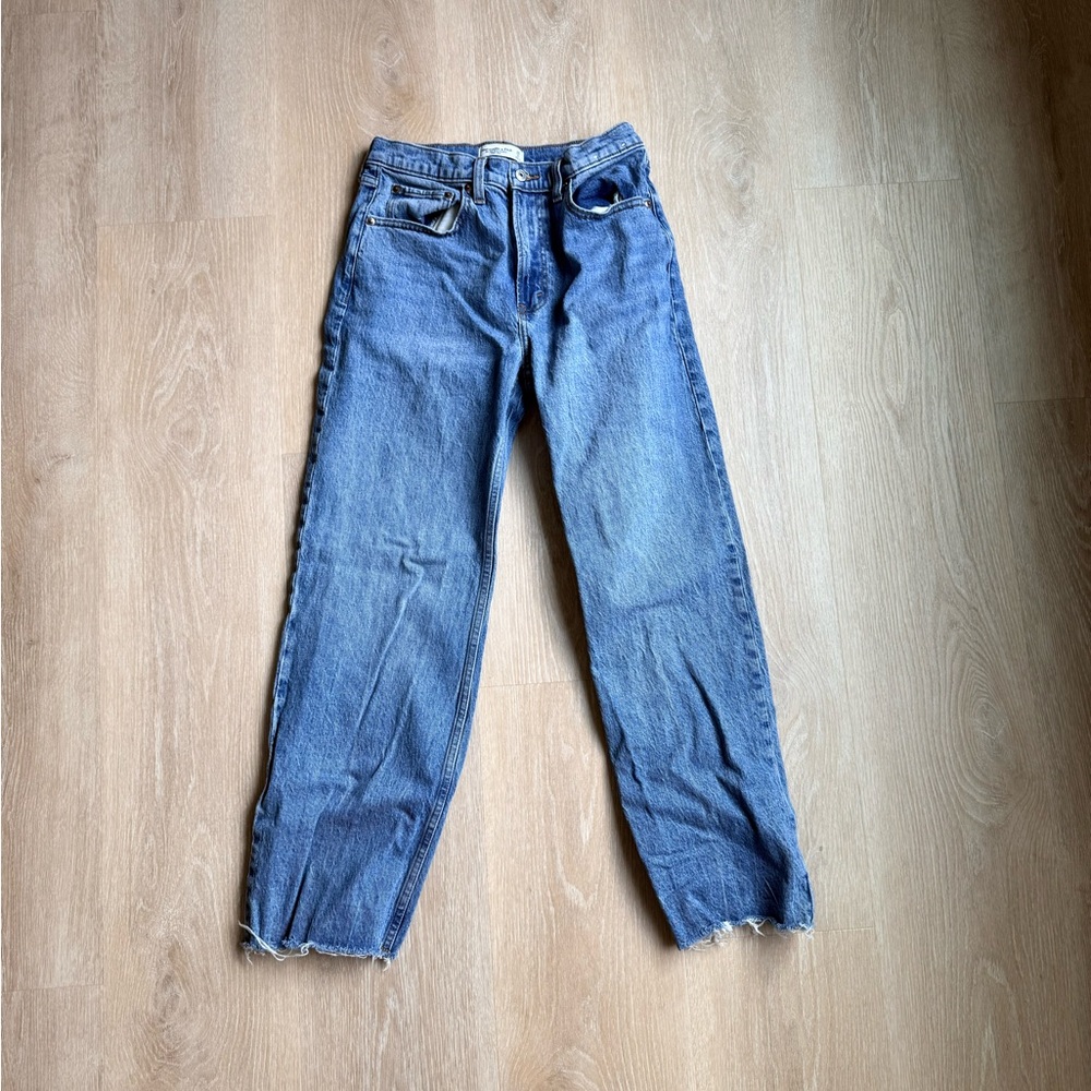 Abercrombie & Fitch Straight Leg Blue Jeans